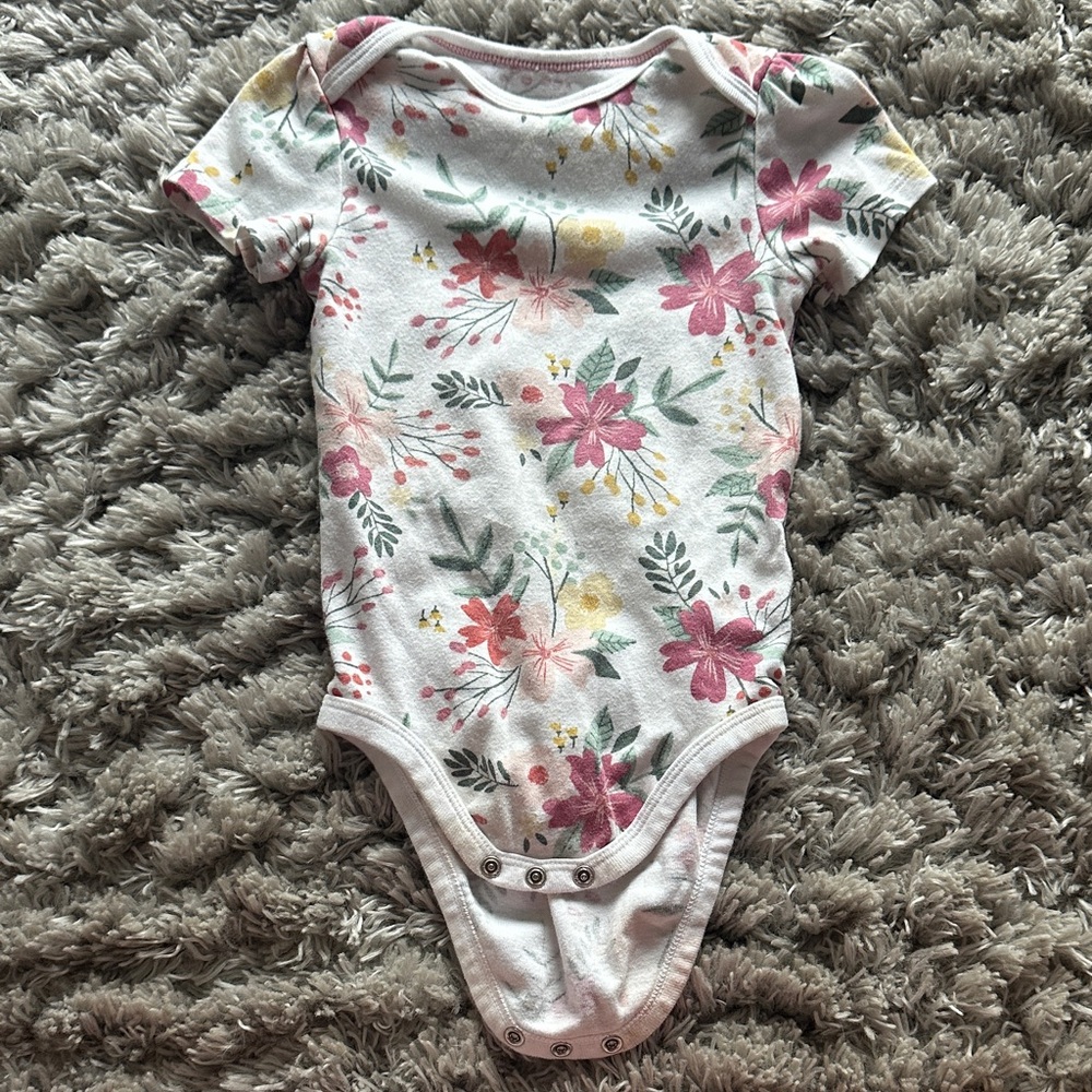 Cloud Island Floral Bodysuit